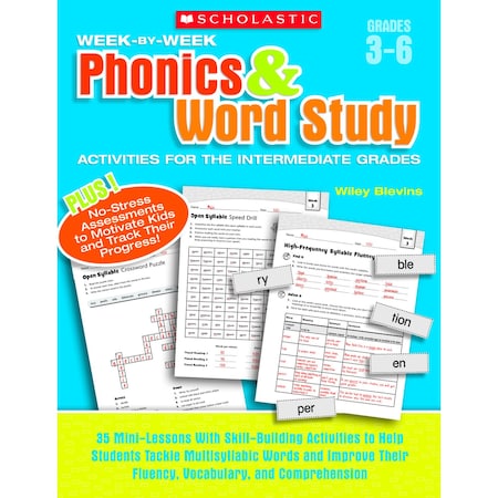 Scholastic Teaching Resources Scholastic Week-by-Week Phonics + Word Study Book SC946589